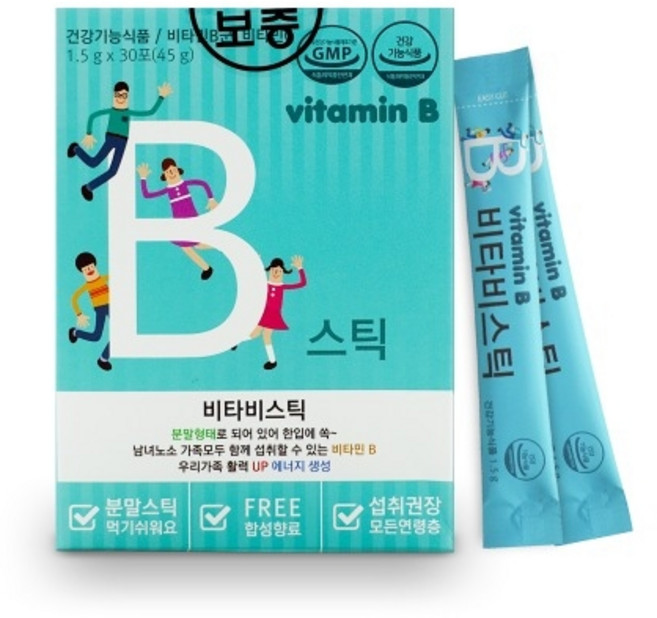 파마젠 비타비스틱 어린이 청소년 비타민B 영양제, 45g, 5박스