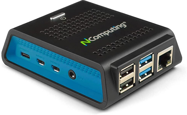 NComputing RX440(RDP) 씬 클라이언트 라즈베리 Pi4 기반 마이크로소프트 AVD 윈도우 365 클라우드 PC RDS 베르데 VDI vSpace Pro E