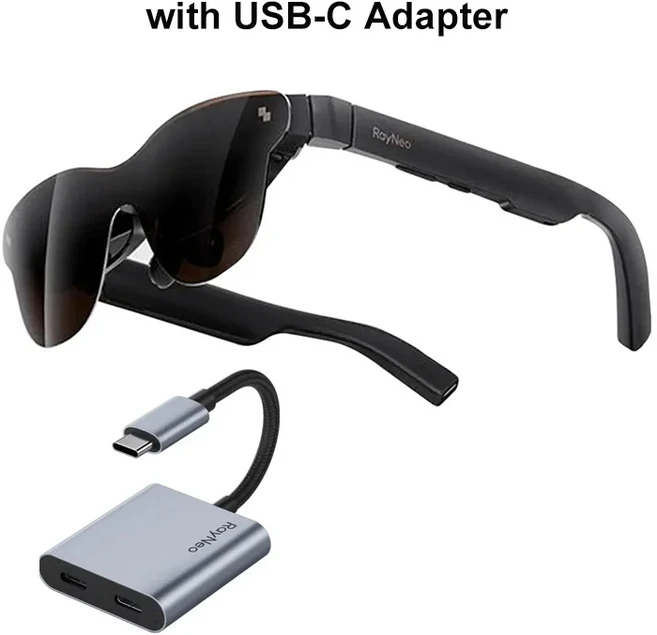 실험보드 RayNeo Air 3S Pro AR 글래스 135인치 스크린 디스플레이 3D HD 개인 영화관 포켓 TV (휴대폰/컴, 02 kit 5