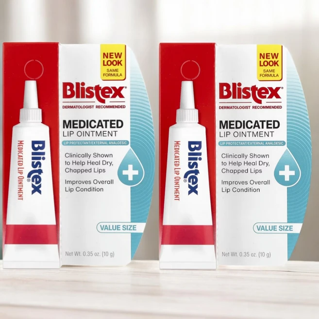 Blistex 블리스텍스 약용 입술 연고 보습 케어 블리스텍스 약용 입술 연고 10g x2, 1병 - 쿠팡