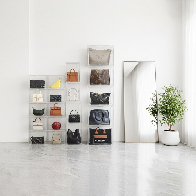 특대형 명품 신발 가방보관함 투명 아크릴 가방정리함 40*25*30cm, 5개, 투명40*25*30cm