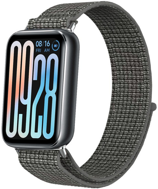 더조은셀러 샤오미 미밴드 9/8 프로 호환 시계줄 밴드 스트랩 벨크로 찍찍이 XIAOMI Mi band, 그레이, 1개