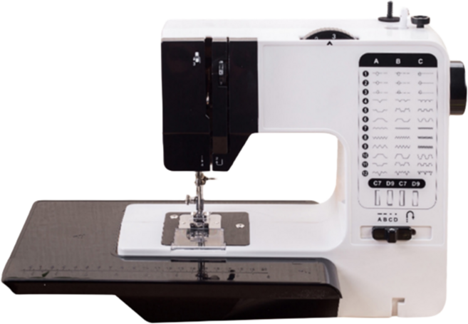 한현 스마트미싱 스티패턴 36개 미니 재봉틀, 혼합색상, LED UFR-738