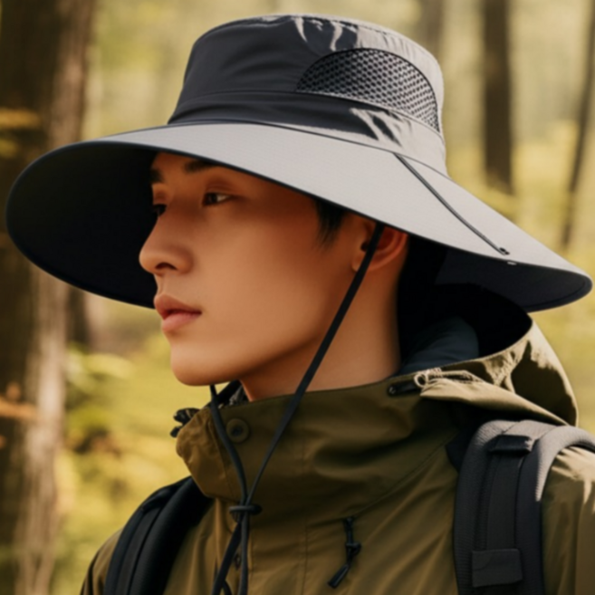 샘드웰 햇빛가리개 챙넓은 농사 사파리 남자 등산 모자