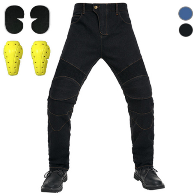 서브22 데님 바이크팬츠 보호대 포함 라이딩진, 진청