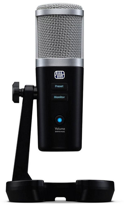 PreSonus Revelator USB 콘덴서 마이크로폰 팟캐스팅 라이브 스트리밍용 내장 음성 효과 및 루프백 믹서 포함 게임 방송 Skype Zoom Discord를 통한, Revelator USB-C Condenser Mic, 1개