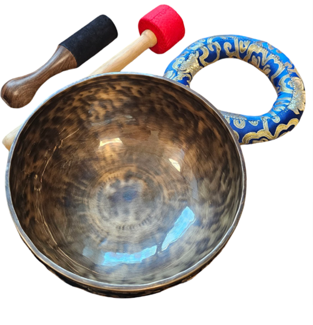 네팔 수제 구리 명상용 싱잉볼 세트, 1개, 명상종 세트