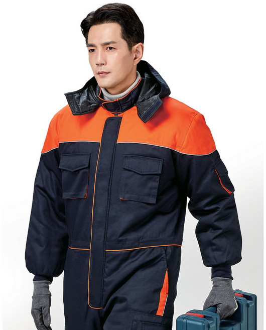 유니폼플라자 스즈끼복 UP-S907 겨울 스즈끼 상하일체형 겨울 작업복 겨울 정비복 배달복 낚시복