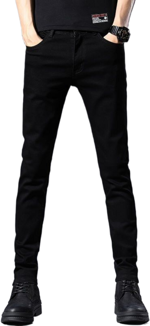 봄여름용 슬림핏 스판 화이트 청바지 9N356