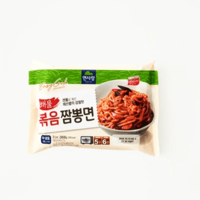 면사랑 볶음짬뽕면 용기면 (냉동), 368g, 1개