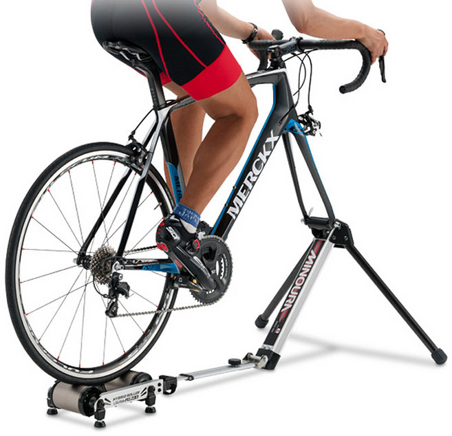 Minoura 트레이너/FG220 앞바퀴고정식 실제느낌, 1개