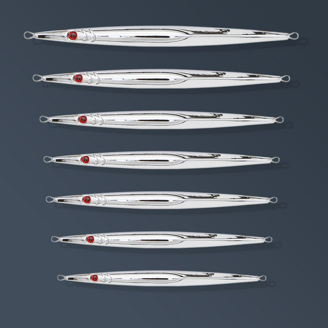 베이트샵 패스트 저킹 슬림 롱 메탈지그 바다 선상 루어 삼치 농어 대구 부시리 160g 200g 250g 300g