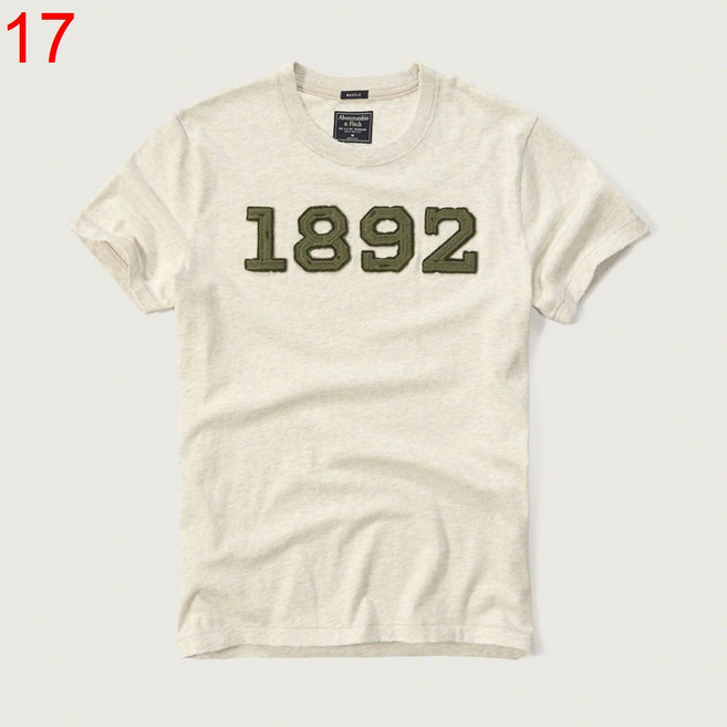 Abercrombie & Fitch AF 01【西寧鹿】男士短袖T恤 短T SHIRT 舒適透氣 展現個性時尚, 編號17 XXL, 編號17 XXL.