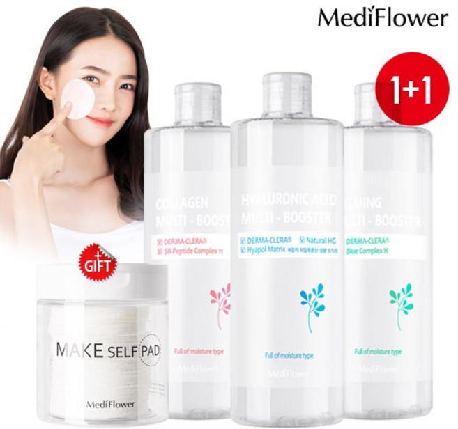 대용량 멀티 부스터 500mlx2+셀프 패드 본품/ 모델링팩 앰플 토너, 03.카밍 멀티 부스터 500ml, 03.카밍 멀티 부스터 500ml