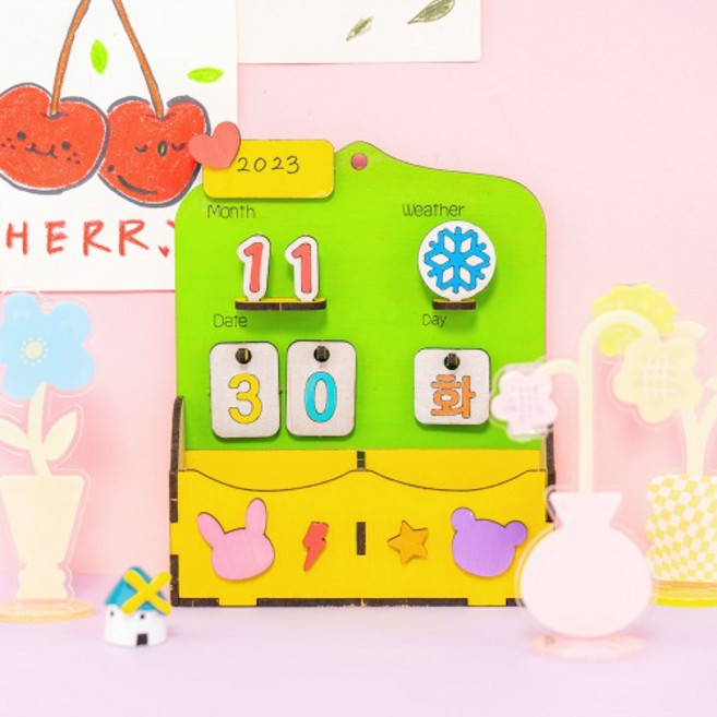 (MH) MDF 다용도 만년달력 만들기, 단품