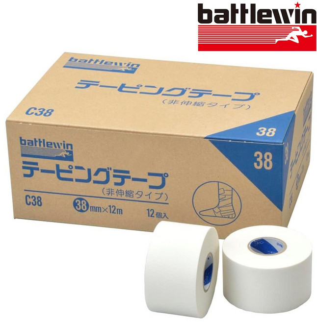 니찌반 배틀윈 테이핑 테이프 비신축 스포츠 C타입, 12개