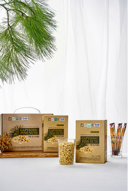 가평군농협 유기농 국산 가평잣 2025년 햇잣 황잣 스틱 세트 10gx25개입, 2개, 10g