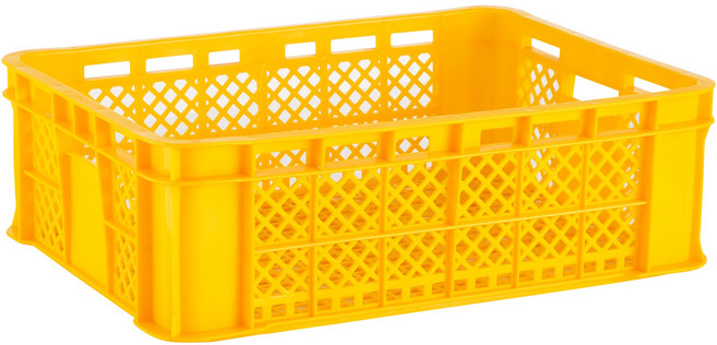 <더플러그> 계육상자 560X417X178mm 닭가구 농산물상자 수산물상자 운반상자 수납장, 황색