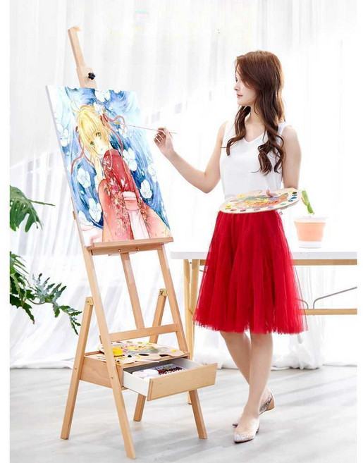 대형 이젤 서랍형 스케치 화판 유화대 미술