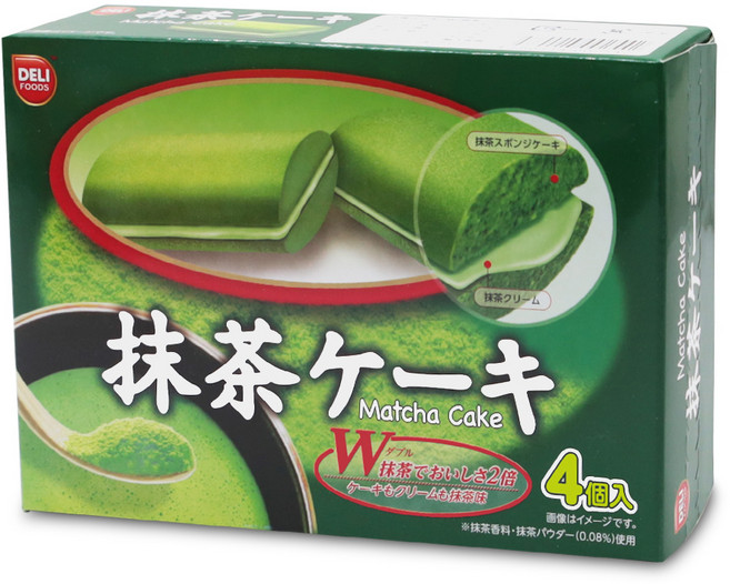 델리 말차 녹차 플레이버 케이크 72g(18gx4입), 72g, 1개