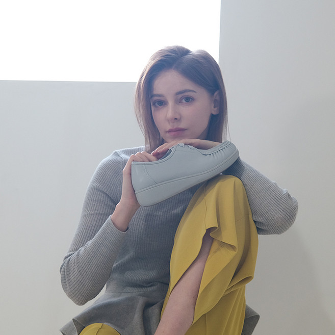 올리 소가죽 밴딩 컴포트화 5.5cm