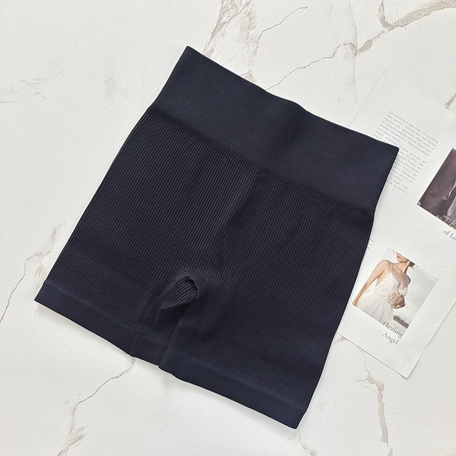 高腰提臀瑜伽褲 高彈透氣 運動短褲, 1個, 黑色L（120-140斤）