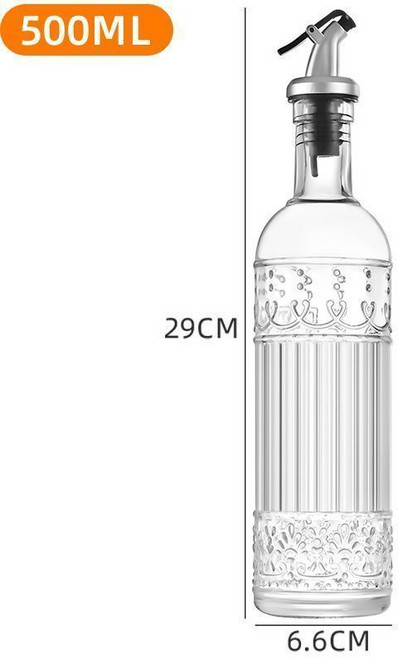 玻璃油壺 防漏油瓶 廚房調味瓶 醬油醋專用, 1個, 1號,4衹
