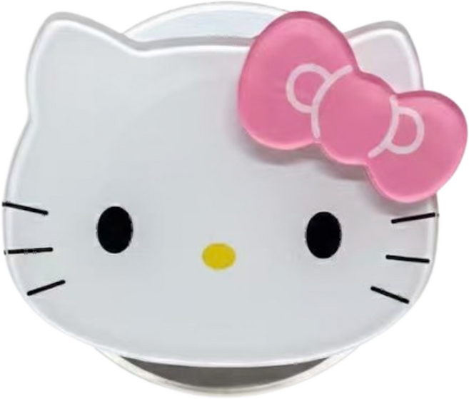 코리아팬 핸드폰그립톡 맥세이프 키티스마트톡 마그네틱 홀더 톡, 화이트키티, 1개