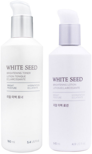 더페이스샵 화이트씨드 2종 / 리얼 미백 토너+로션, 1개