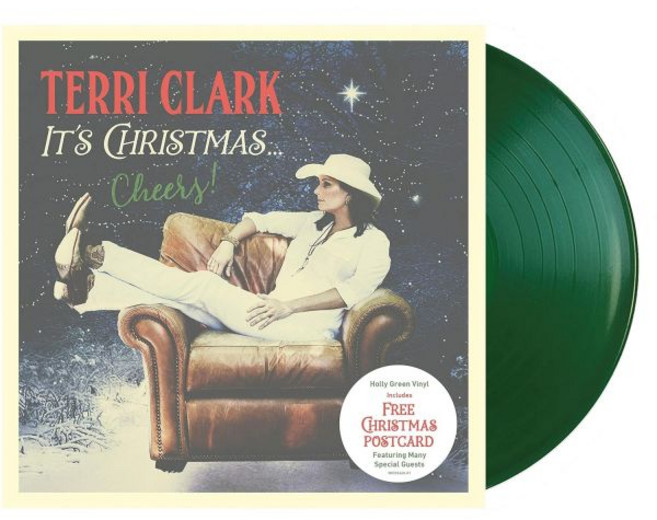 Terri Clark Vinyl 비닐 LP 레코드 It s Christmas...Cheers Holly Green 미국 발송