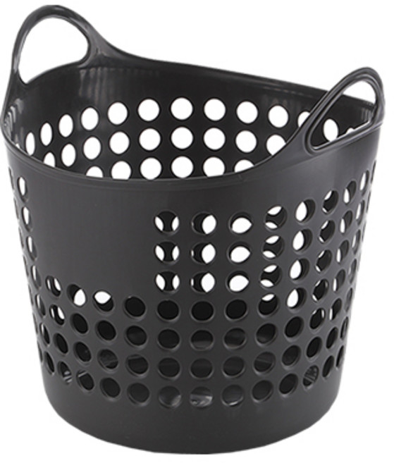 다용도 세탁바구니 소형 중형 대형 빨래통, 차콜, (소)20L