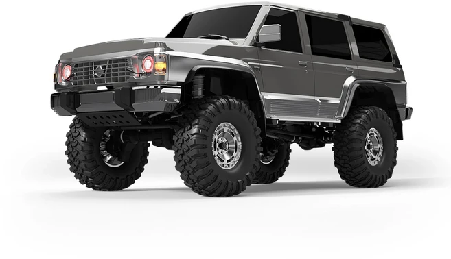 1:10 스케일 전문가용 전동 RC 크롤러 오프로드 차량 4륜 사실적인 시뮬레이션 등반 자동차 모델 장난감 (1, 03 grey