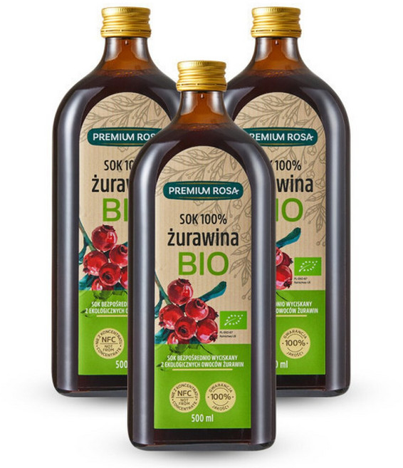 유기농 크랜베리 원액 500ml 3병 100% 착즙주스