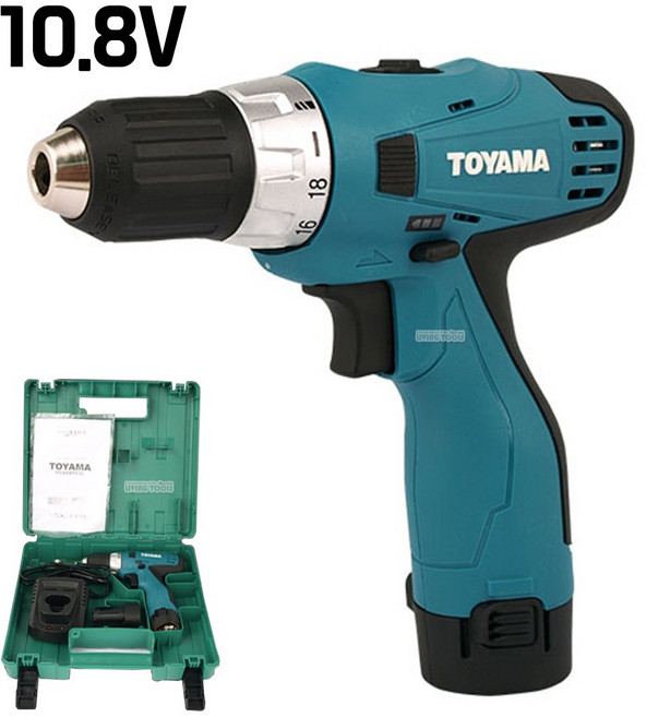 토야마 10.8V 충전드릴 TD-108R / 전동드릴 드릴비트 전기드릴 드릴 전동, 1개