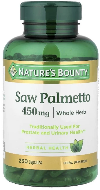 네이처스바운티 쏘팔메토 소팔메토 Saw Palmetto 450mg 250캡슐, 1개, 250정 - 쿠팡