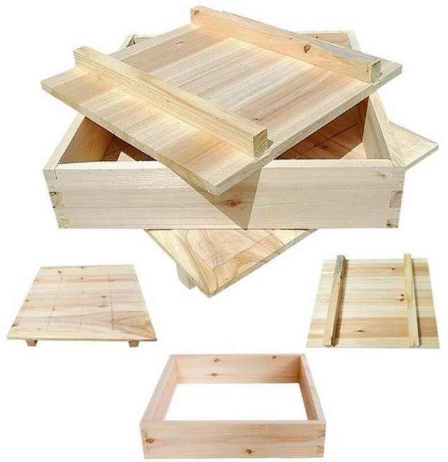 나무 두부틀 손두부 프레스 몰드 압착기 누름판 수제 두부 만들기 세트, 1개, 7_35x35x15cm