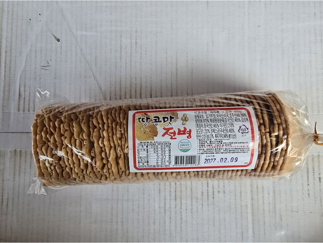 땅콩맛 전병, 650g, 4개