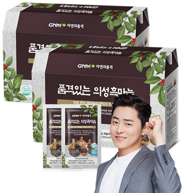 GNM자연의품격 품격있는 의성 흑마늘 진액 (1박스당 30포) 흑마늘즙, 2.4L, 2개