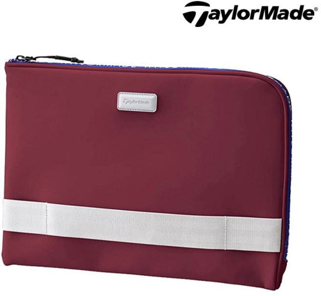 테일러메이드 TD265 시티 테크 클러치 파우치 백, 버건디