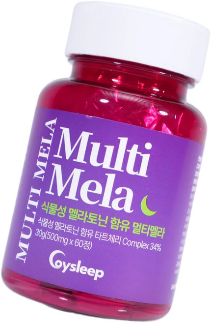 코이슬립 식물성 멜라토닌 함유 멀티멜라 영양제 식약청 인증 갱년기선물 감태추출물 타트체리 l테아닌 메라토닌, 1개, 60정