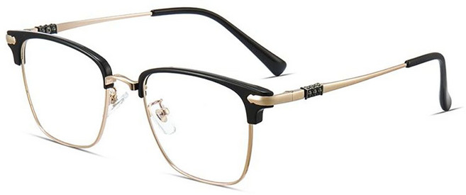 지고다그 남녀공용 반프레임 안경 블루라이트 차단 데일리용 ZXC45081