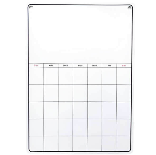 오디너 프리미엄 냉장고 자석 화이트 메모보드 부착형 접착식 스케줄 세트, 프리형, 1개