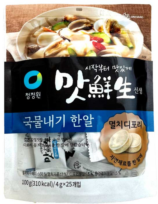 맛선생 멸치디포리 국물내기 한알, 100g, 1개