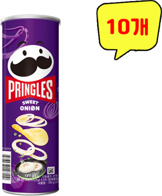 프링글스 스윗 어니언, 100g, 10개