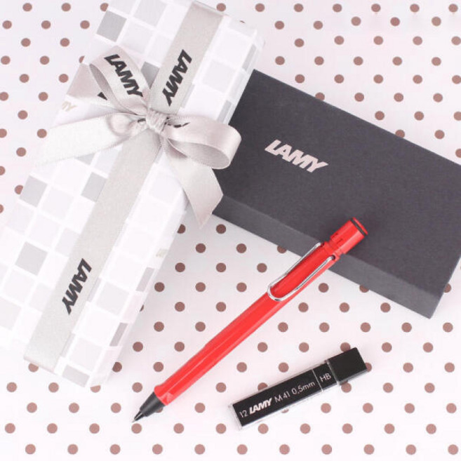 아트박스/라미 LAMY 라미 사파리 샤프 레드 무료각인, 색상:사파리 샤프 레드|사이즈:FF