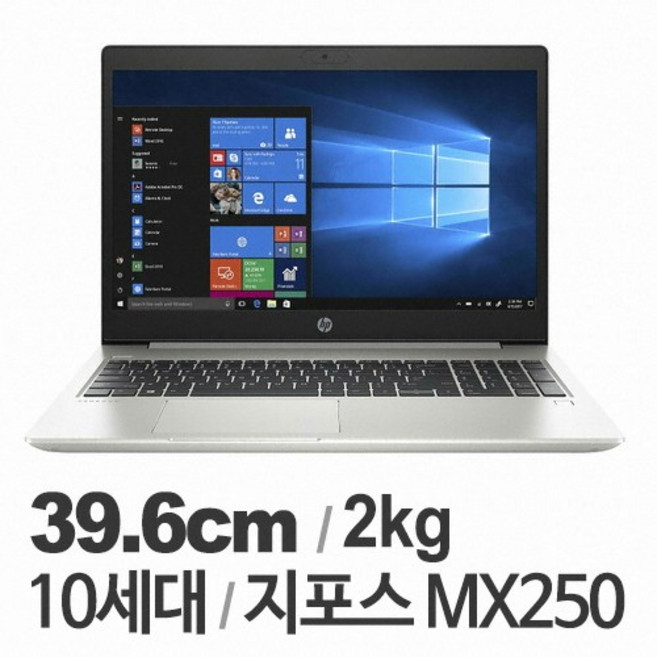 HP 프로북 450 G7 가성비 사무용 노트북 고성능 i7-10510U 지포스 MX250, G7-9KU87PA, WIN10, 8GB, 256GB, 랜덤