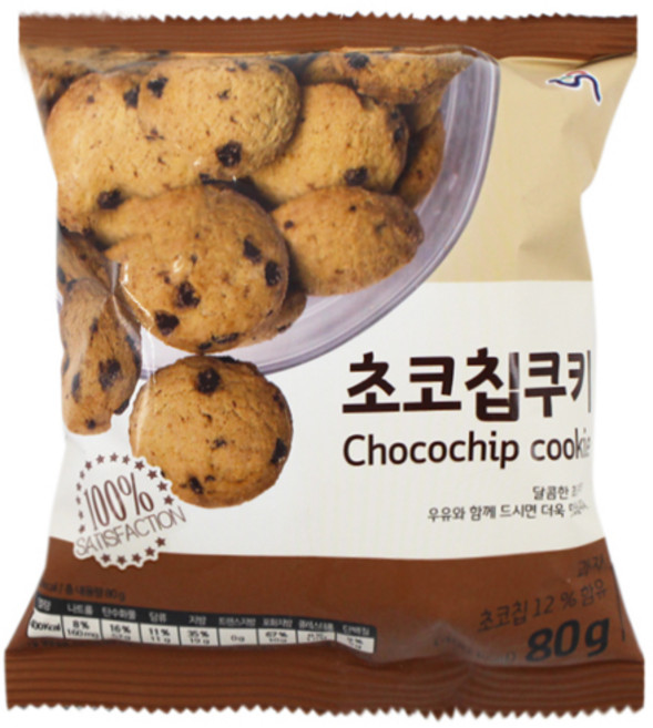 신흥제과 초코칩쿠키 80g 초코 쿠키 옛날과자, 1개