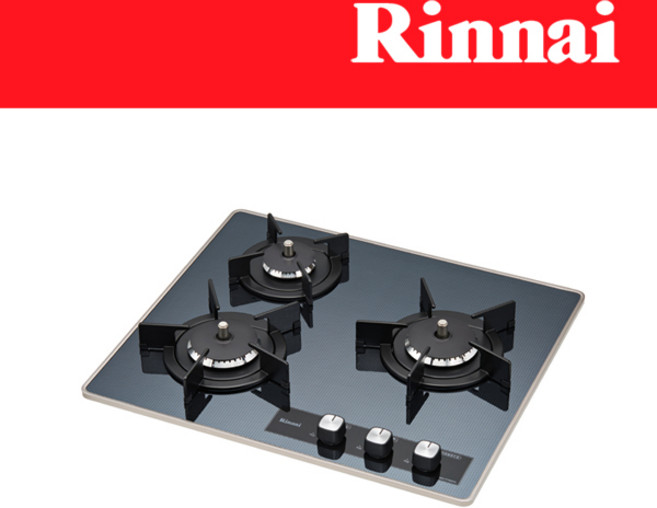 린나이 2구/3구/4구 빌트인 가스레인지 쿡탑 렌지 모음, 560x480mm, LNG, 3구_리플렉트(전지식)_3601