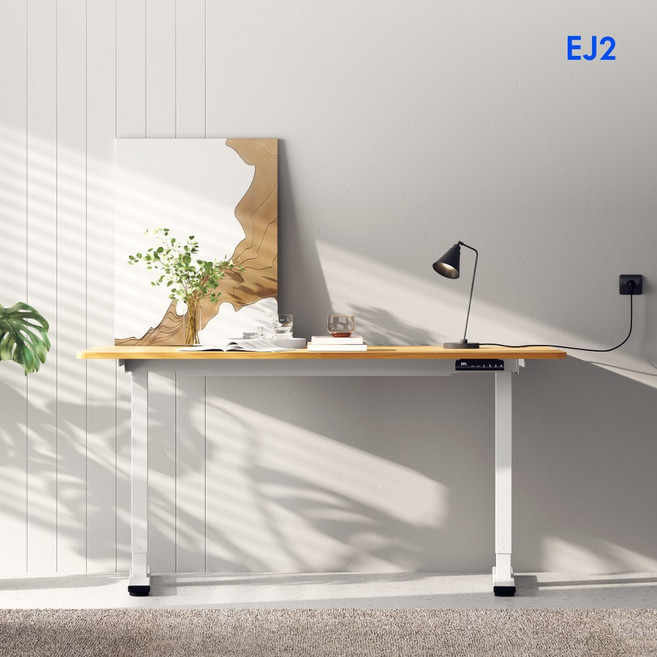 FlexiSpot 듀얼모터 모션데스크 EJ2 전동 높낮이조절책상 컴퓨터책상 A/S 5년 높이700-1190mm 내하중100KG, 화이트