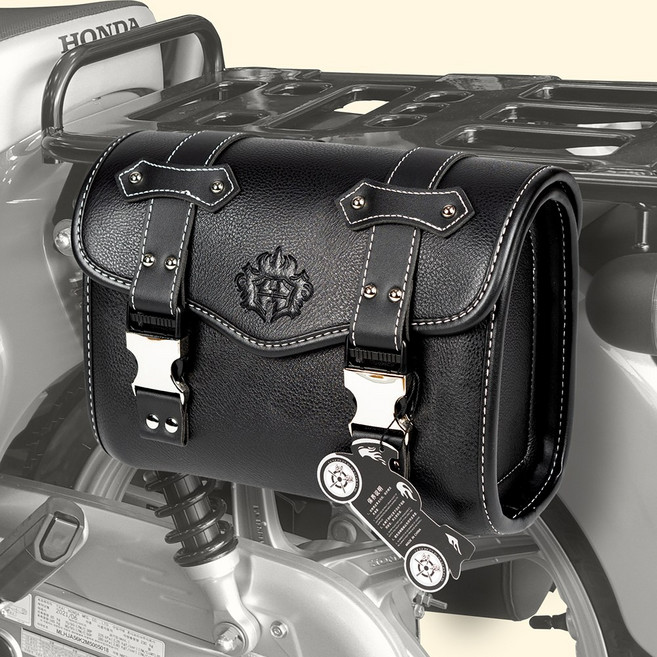 슈퍼커브사이드백 가방 리어백 클래식 바이크 부캐너125, L 사이즈